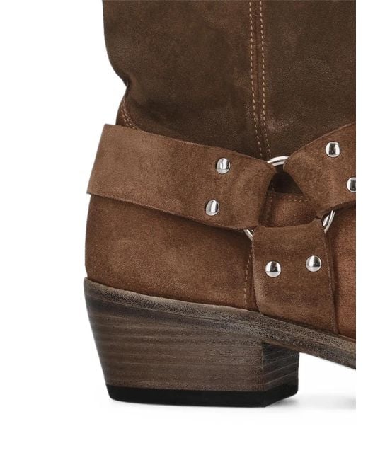 Premiata Brown Harness Suede Boots for men