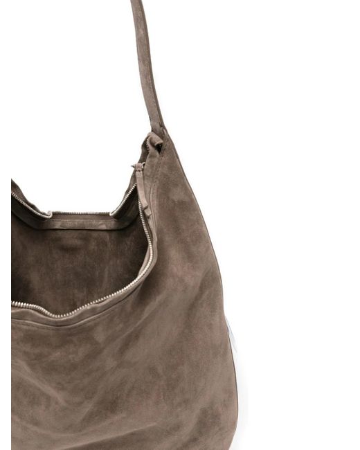 Benedetta Bruzziches Brown Schultertasche aus Wildleder
