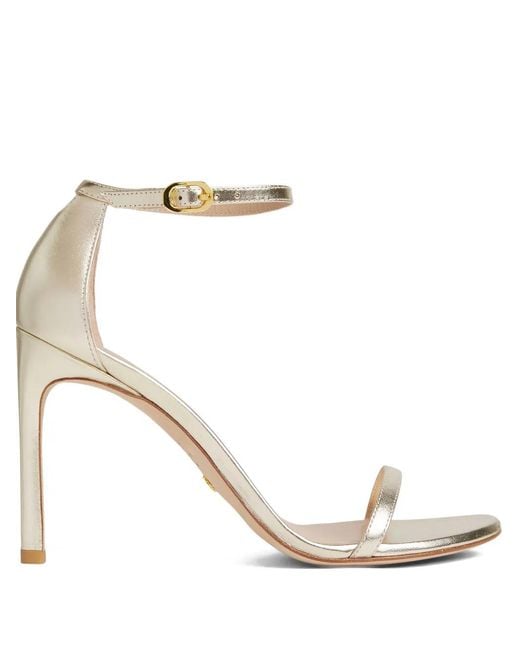 Stuart Weitzman Metallic 105Mm Nudistsong Strap Sandals