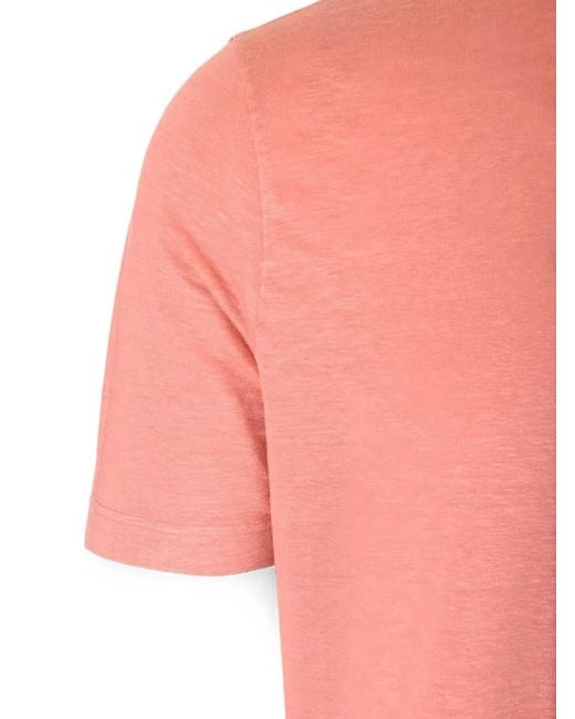 Al Duca D'aosta Pink Crew-Neck T-Shirt for men