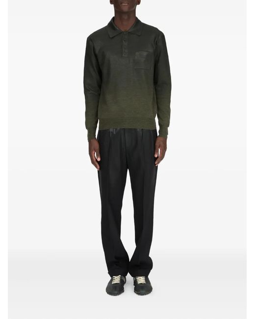 Maison Margiela Green Pocket Polo Shirt for men