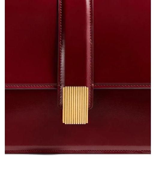 Khaite Red Leather Crossbody Bag