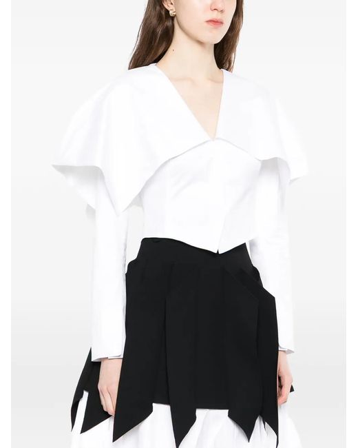 A.W.A.K.E. MODE White V-Neck Jacket