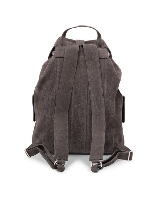 Orciani Brown Nabucco Leather Backpack for men