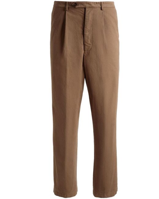 Bally Brown Straight-leg Cotton Chinos for men
