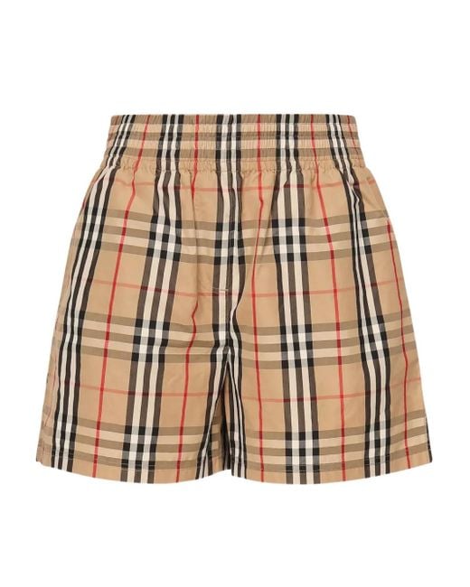 Burberry Natural Vintage Check Shorts