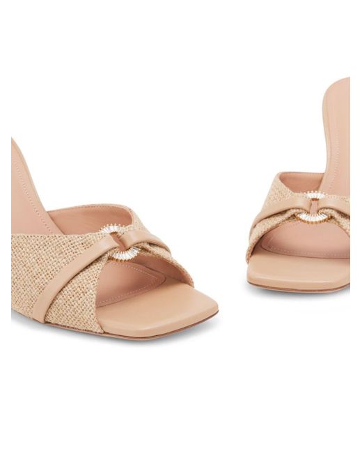 Malone Souliers Natural Patricia 70mm Jute Mules
