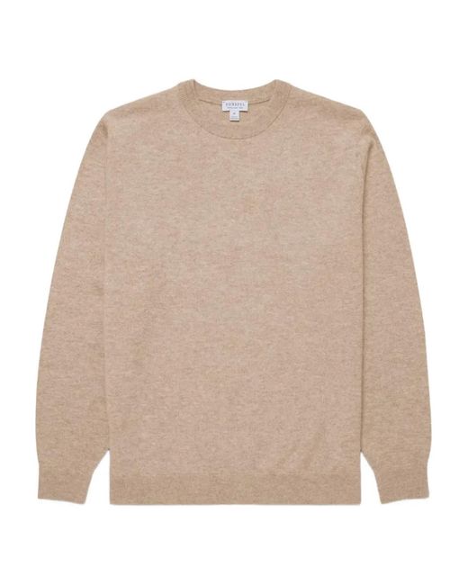 Sunspel Natural Crew-Neck Sweater for men