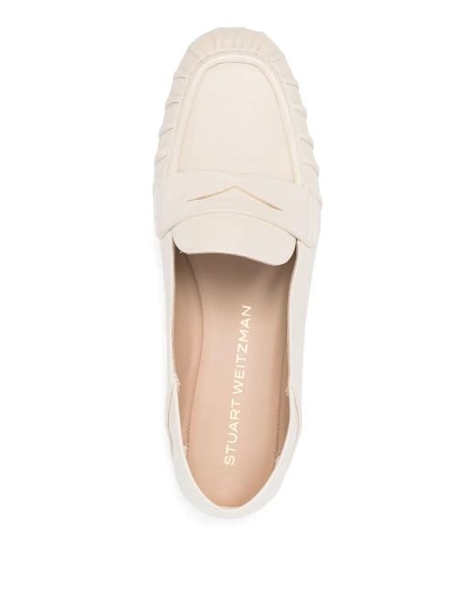 Stuart Weitzman Natural Brooks Loafers