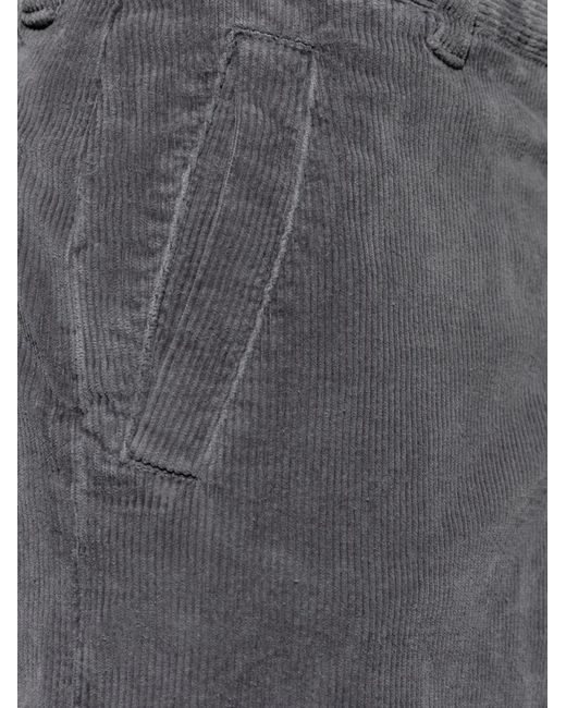 Paul Smith Gray Pantalon En Velours Côtelé for men