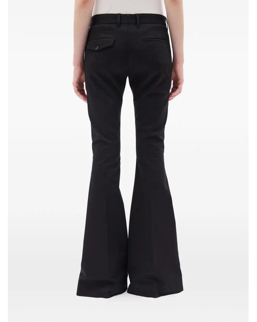 Ann Demeulemeester Black Twill Trousers