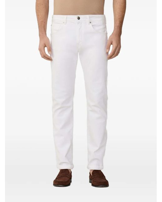 Hackett White Five-Pockets Jeans for men