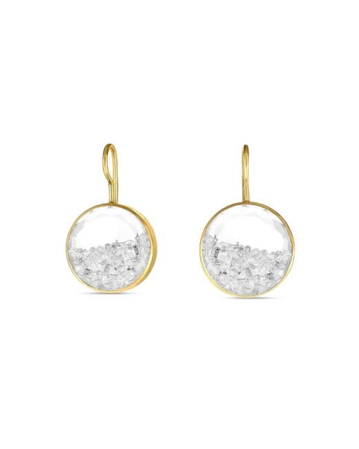 Moritz Glik Metallic V18K Kaleidoscope Shaker Diamond Earrings