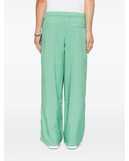 PUMA Green Logo-Embroidered Track Pants for men