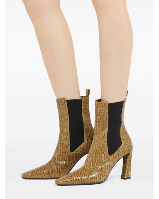 Giuseppe Zanotti Brown 90Mm Janiee Beatles Chelsea Boots