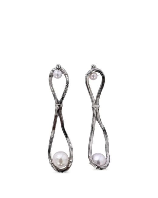 Rosantica White Aurea Pearl Drop Earrings