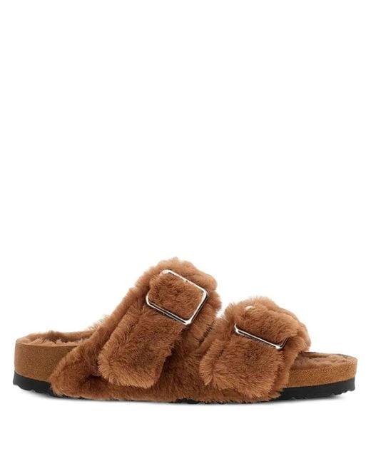 Birkenstock Brown 1774 Arizona Shearling Sandals