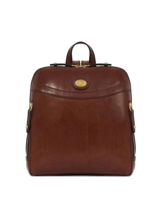 The Bridge Brown Leather Zip-Fastening Backpack