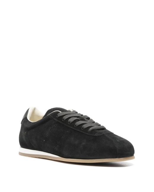 Common Projects Black Suede Lace-Up Sneakers