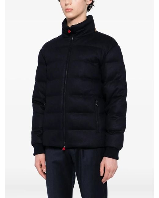 Kiton Blue Padded Jacket for men