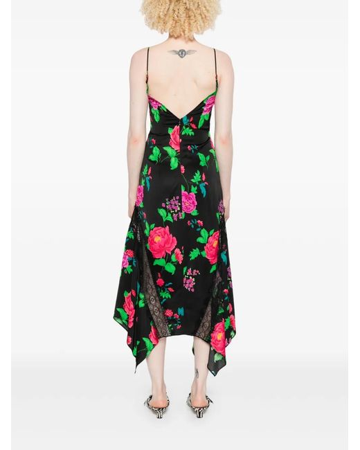 Nissa Green Backless Midi Dress