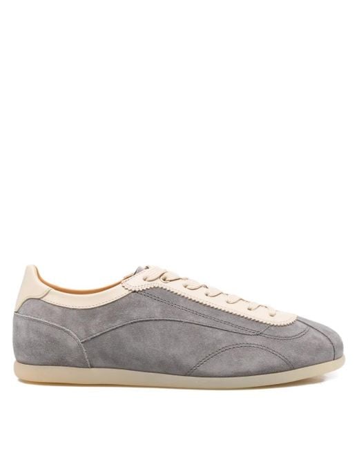 Brunello Cucinelli Grauer Schnürsneaker Mit Mandelzehen in Gray für Herren