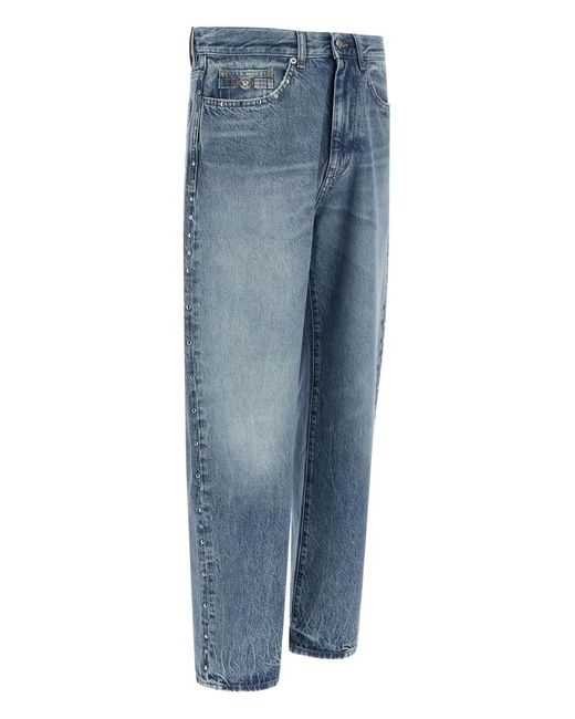 Versace Blue Studded Jeans for men