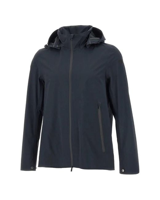 Rrd Blue Hooded Zip Jacket for men