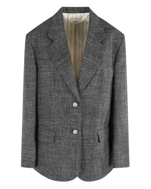 Alysi Gray Button Jacket