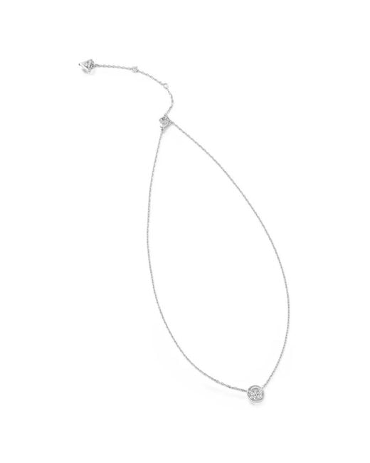 Guess White Butterfly Crystal-Embellished Necklace
