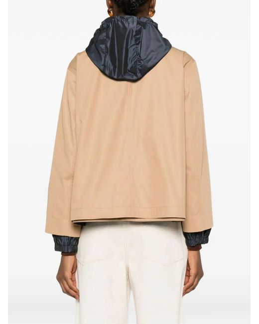 Herno Natural Reversible Gabardine Parka Coat