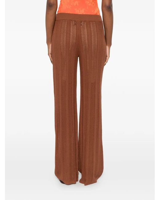 Bompard Brown Pointelle Trousers