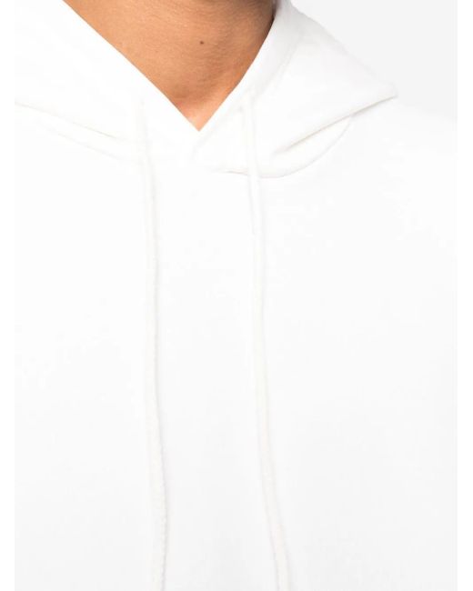 MM6 by Maison Margiela White Graphic-Print Cotton Hoodie for men