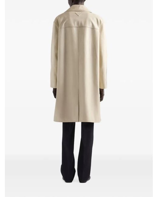 Prada Natural Leather Coat for men