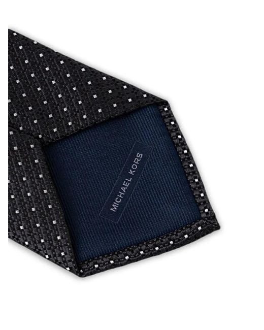 Michael Kors Black Dotted Tie for men