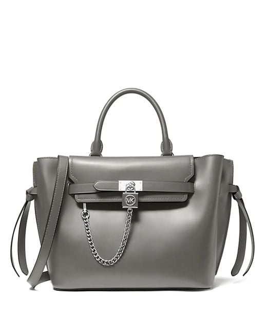 MICHAEL Michael Kors Gray Large Belted Satchel Bag