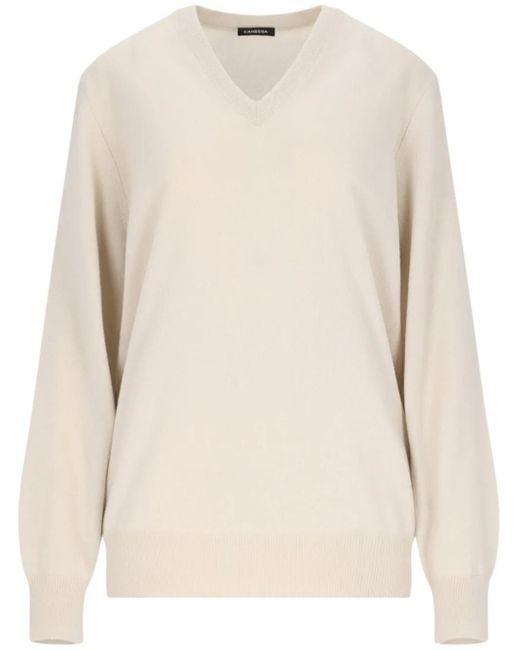 Canessa Natural Cashmere Sweater