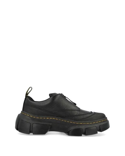 Dr. Martens メンズ ブラック Dmxl ジップ プラットフォーム レザーシューズ