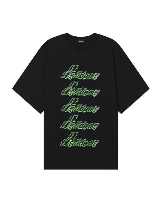 we11done Black Graphic T-Shirt