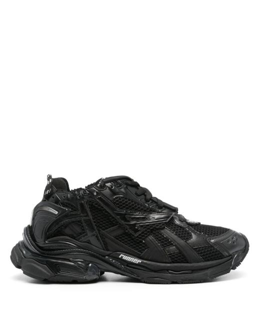 Balenciaga Runner Sneakers Met Mesh in het Black voor heren