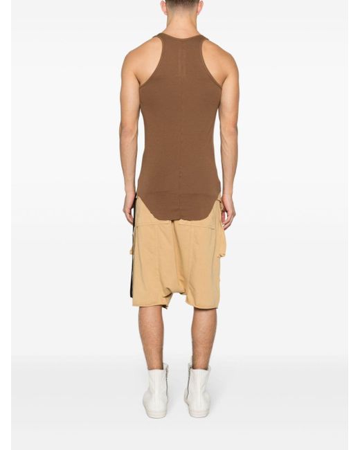 Camiseta larga sin mangas Rick Owens de hombre de color Natural