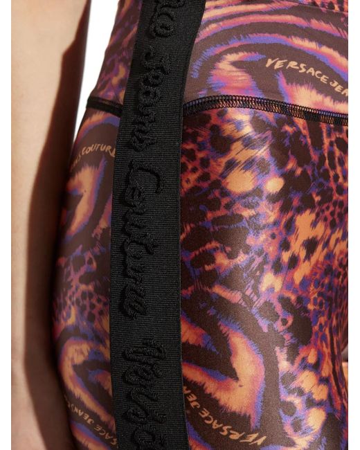 Versace Jeans Couture Red Legging À Imprimé Animalier