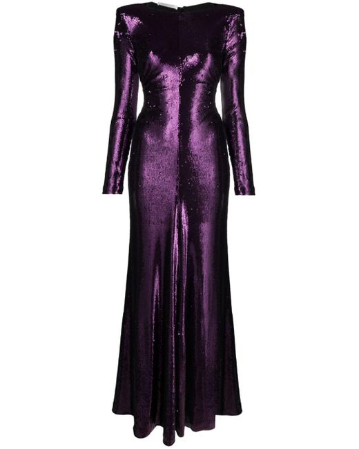 Vestido con lentejuelas Philosophy Di Lorenzo Serafini de color Purple