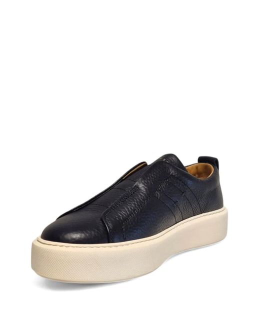 Henderson Blue Slip-On-Sneakers aus Leder