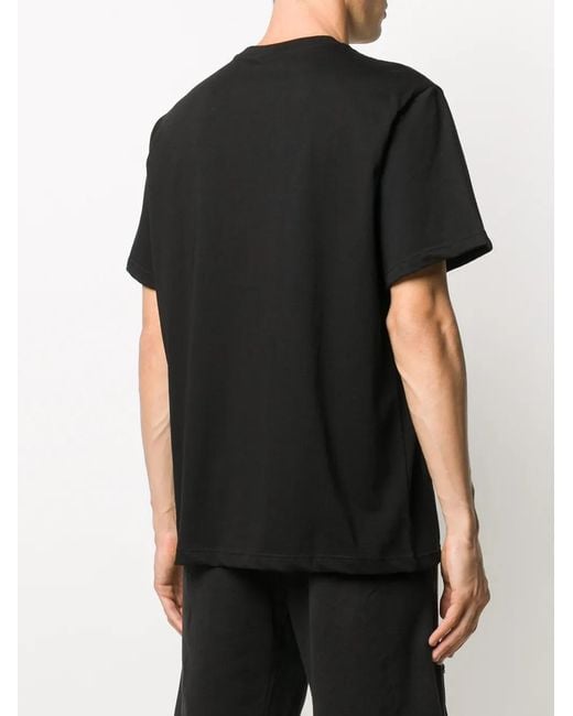 Throwback. Black Logo-Print Boxy T-Shirt for men