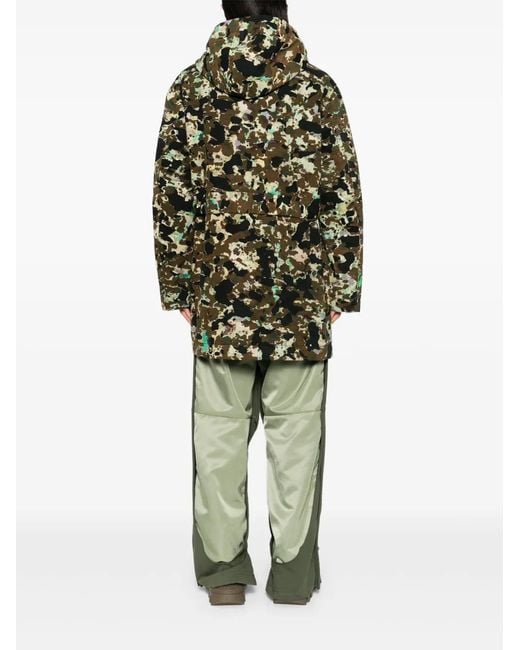 Craig Green Green Camouflage Parka for men
