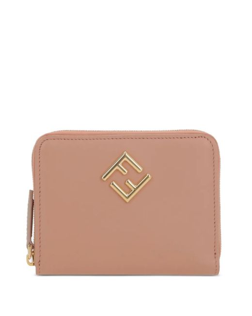 Fendi Ff Diamonds Zip Around Medium Wallet Accessories in