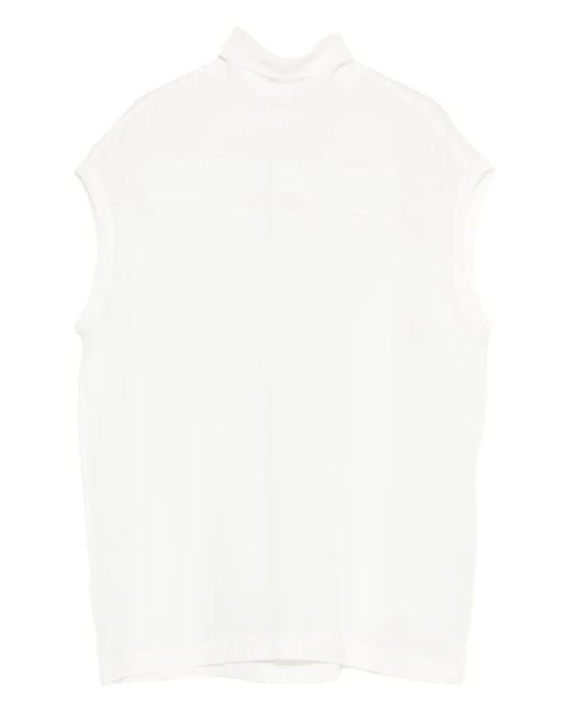 Top con cuello alto Brunello Cucinelli de color White