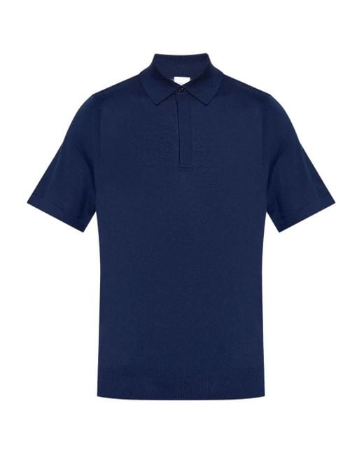 メンズ Paul Smith ショートスリーブ ポロシャツ Blue