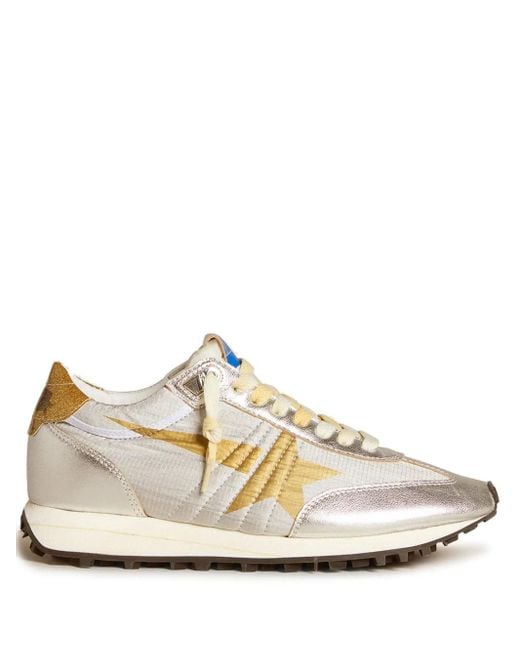 Golden Goose レディース ホワイト スタープリント スニーカー 【公式